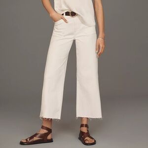 Paige Anessa Utility High-Rise Crop Wide Leg Jean